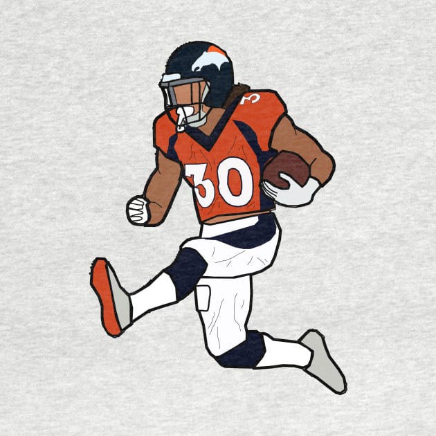 Phillip Lindsay Hurdle Touchdown Celebration - Denver Broncos by xavierjfong